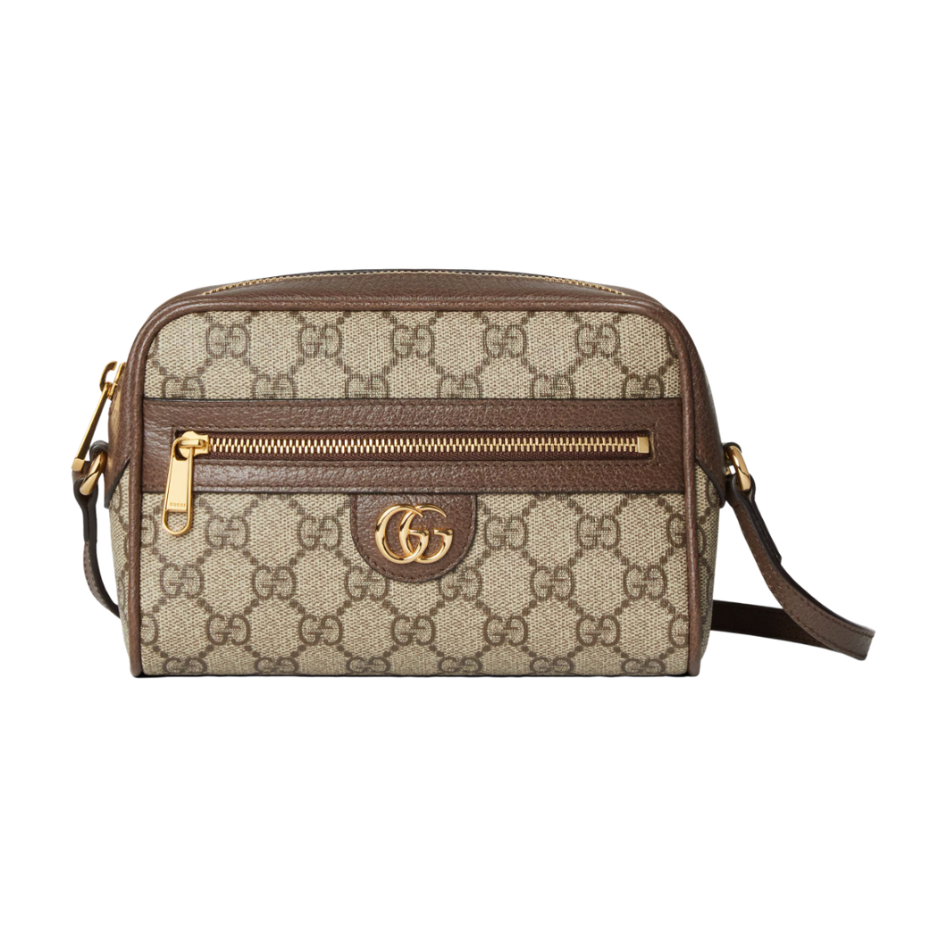 Biege Ophidia Super Mini Shoulder Bag