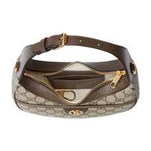 Load image into Gallery viewer, Beige Ophidia Super Mini Shoulder Half-moon Bag
