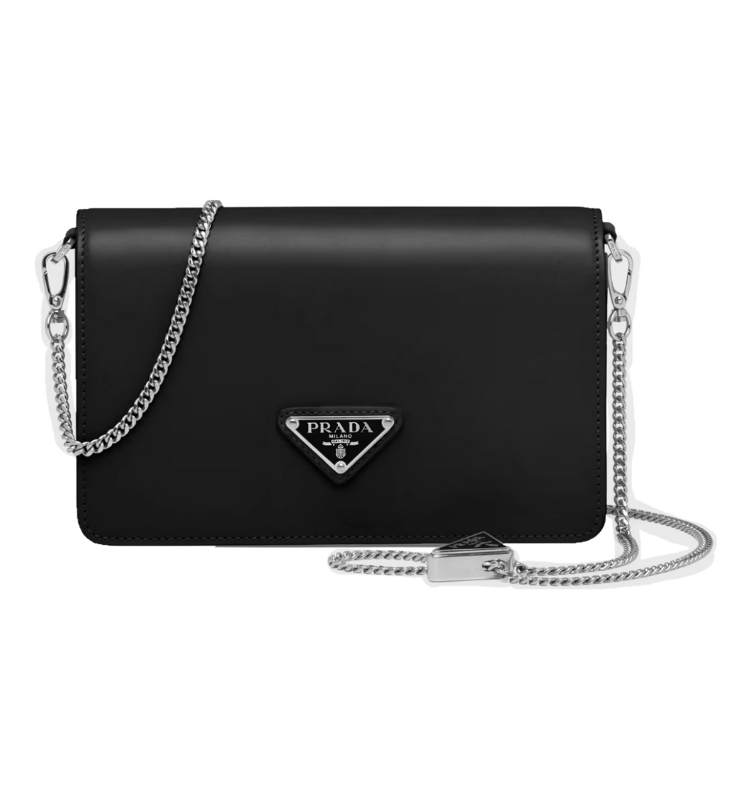 Black Brushed Shoulder Bag