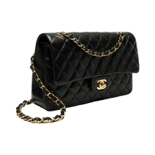 Load image into Gallery viewer, Black Double Flap Handbag
