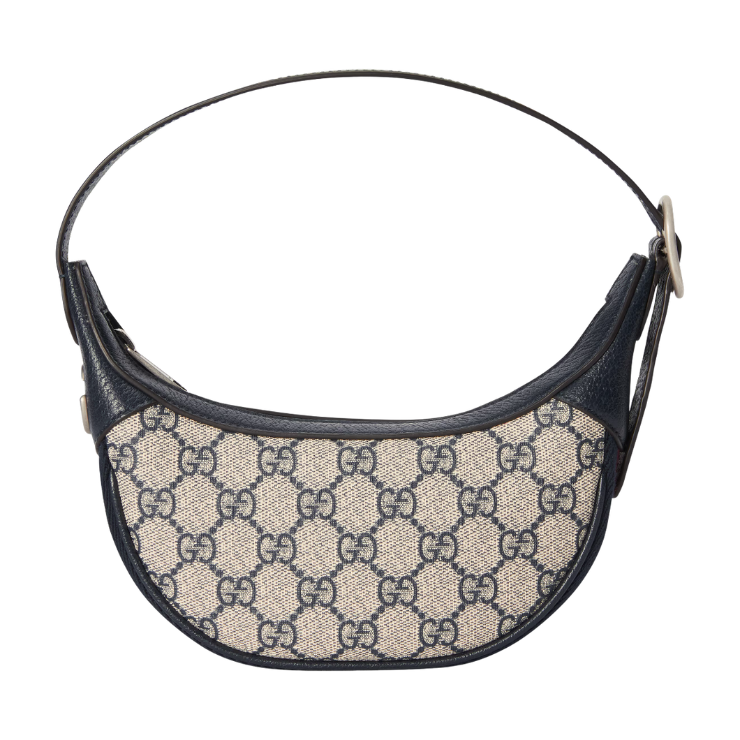 Blue Ophidia Mini Crescent Bag