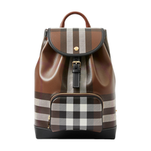 Load image into Gallery viewer, Birch Brown Check Backpack
