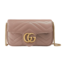 Load image into Gallery viewer, Dusty Pink GG Marmont Super Mini Bag
