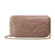 Load image into Gallery viewer, Dusty Pink GG Marmont Super Mini Bag
