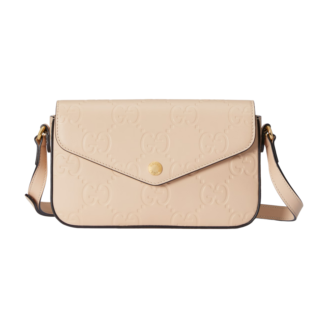 Light Biege GG Super Mini Shoulder Bag