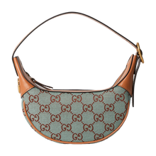 Load image into Gallery viewer, Pale Blue Ophidia Mini Crescent Bag
