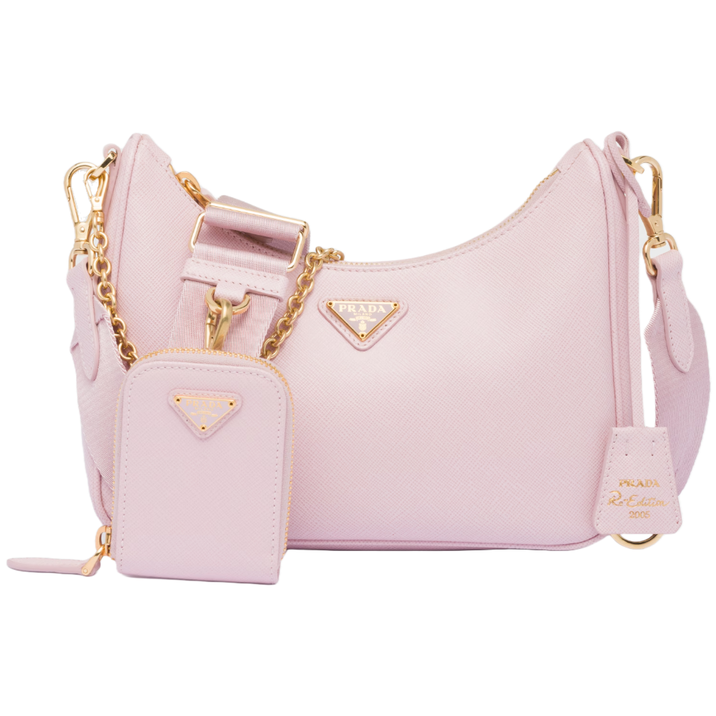 Pink RE-2005 Leather Bag