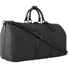 Load image into Gallery viewer, Black Taurillon KeepAll 50 Bandoulière
