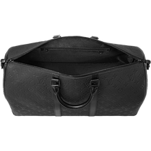 Load image into Gallery viewer, Black Taurillon KeepAll 50 Bandoulière
