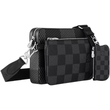 Load image into Gallery viewer, Damier Graphite 3D Trio Messenger
