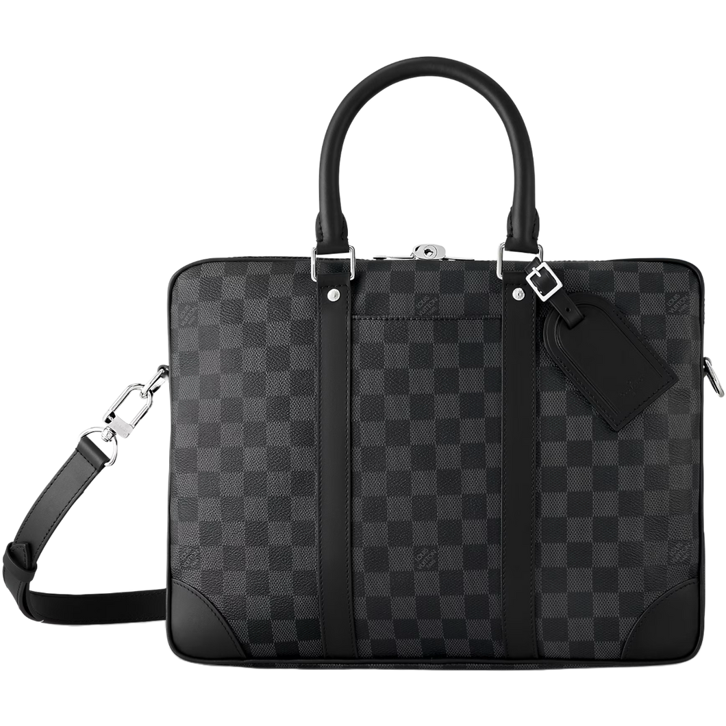 Damier Graphite Porte-Documents Voyage PM