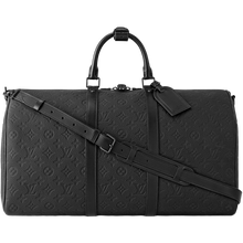 Load image into Gallery viewer, Black Taurillon KeepAll 50 Bandoulière
