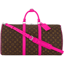 Load image into Gallery viewer, Fuchsia Monogram KeepAll 50 Bandoulière
