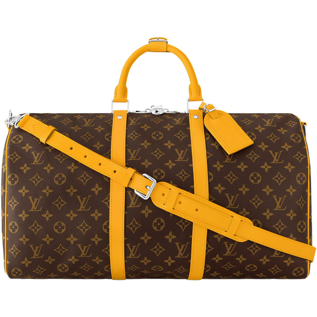 Yellow Monogram KeepAll 50 Bandoulière