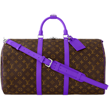 Load image into Gallery viewer, Violet Monogram KeepAll 50 Bandoulière
