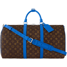 Load image into Gallery viewer, Bleu Monogram KeepAll 50 Bandoulière
