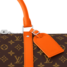 Load image into Gallery viewer, Orange Monogram KeepAll 50 Bandoulière
