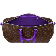 Load image into Gallery viewer, Violet Monogram KeepAll 50 Bandoulière
