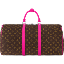 Load image into Gallery viewer, Fuchsia Monogram KeepAll 50 Bandoulière
