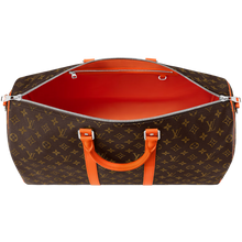 Load image into Gallery viewer, Orange Monogram KeepAll 50 Bandoulière
